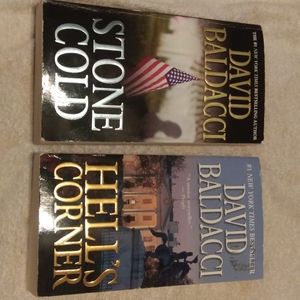 2 David Baldacci First Editions: Stone Cold 2008, Hell's Corner 2011
